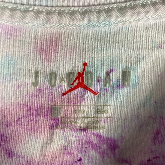 Air Jordan Logo Tie Dye Vintage Shirt Size XXL - Picture 4 of 7